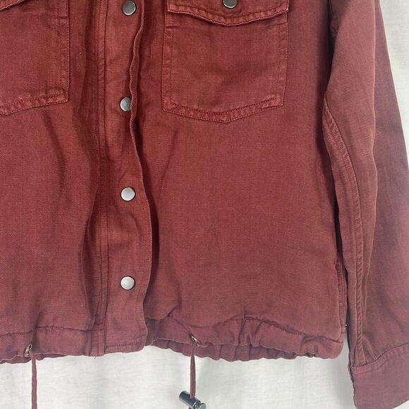 Rails Collins Military Burgundy Lightweight Zip Up Jacket - Picture 3 of 11